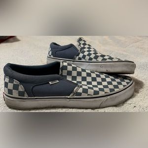 Blue checker vans
